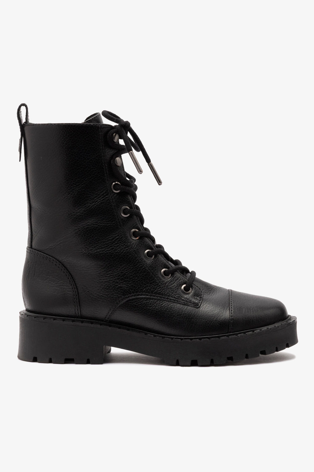 Trinity Boot In Black Leather | Larroude