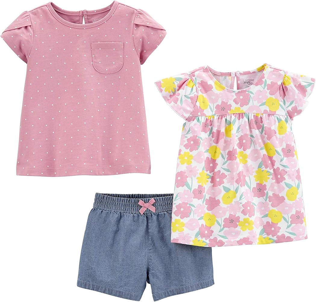 Simple Joys by Carter's baby-girls 3-piece Playwear Set | Amazon (US)