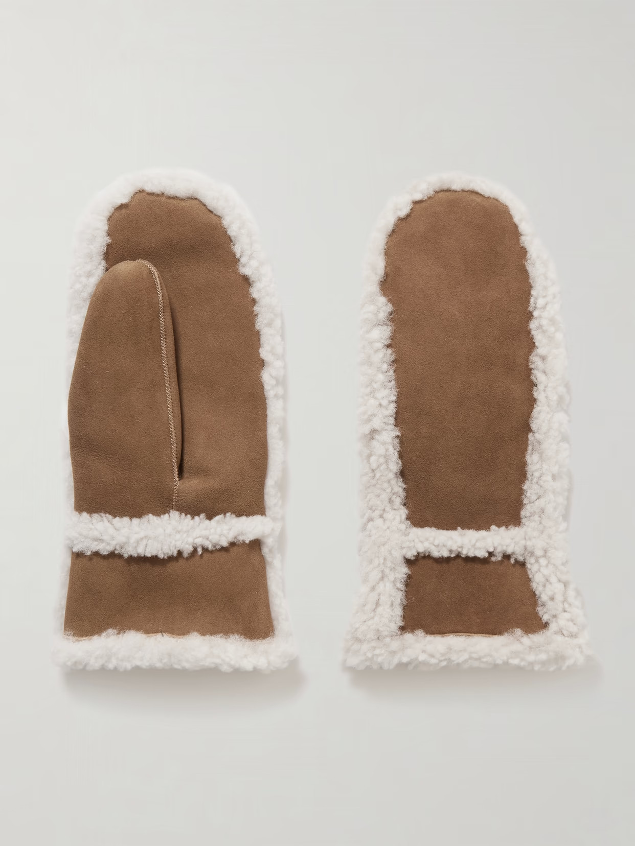 Yves Salomon - Shearling Mittens - Tan | NET-A-PORTER (UK & EU)