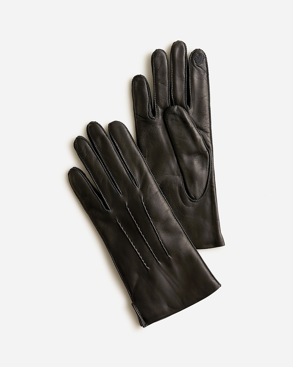 Italian leather tech-touch gloves | J. Crew US