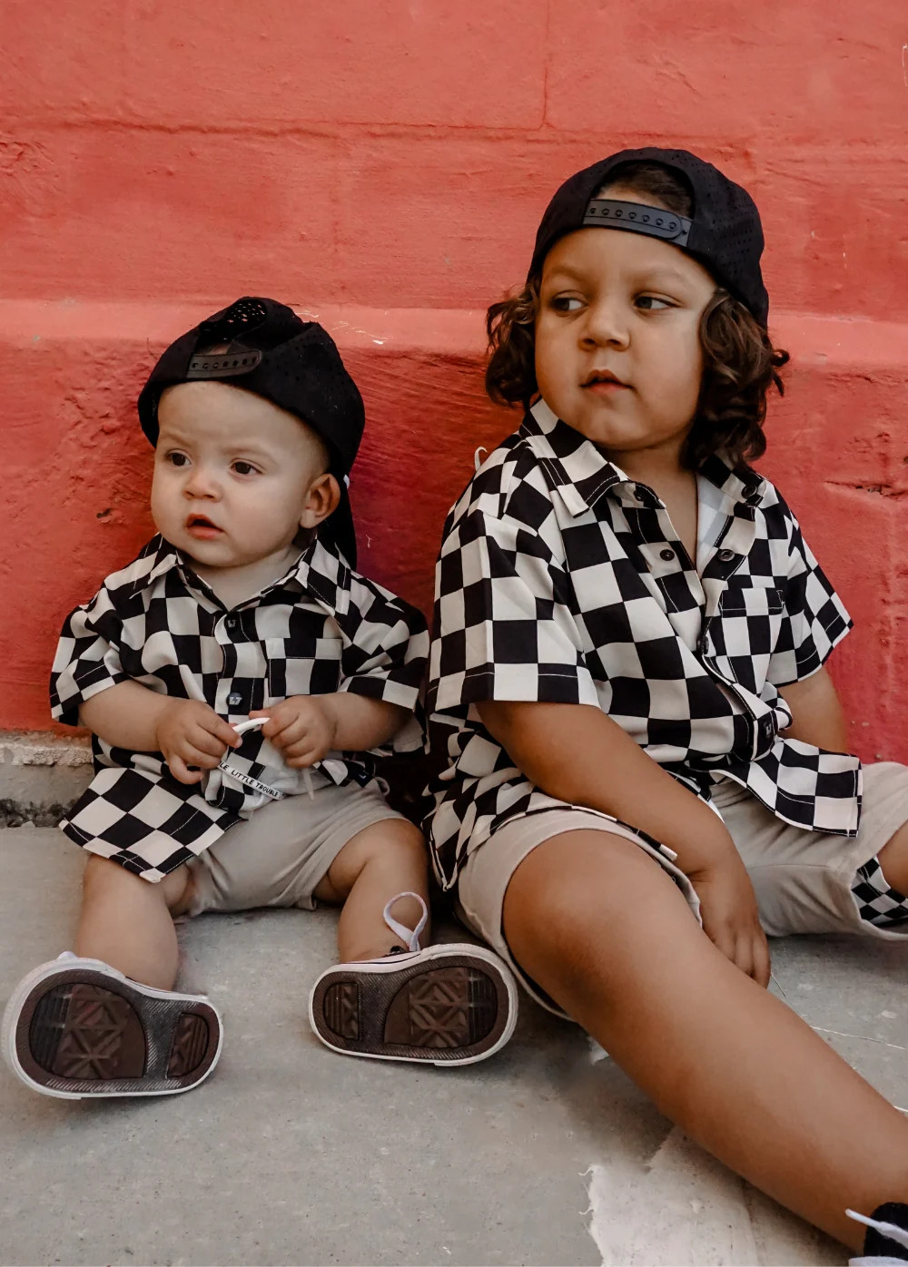 Checker Button Up | Little Trouble