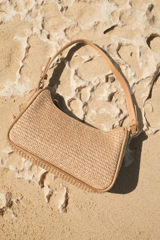 Tailani Beige Raffia Shoulder Bag | Lulus
