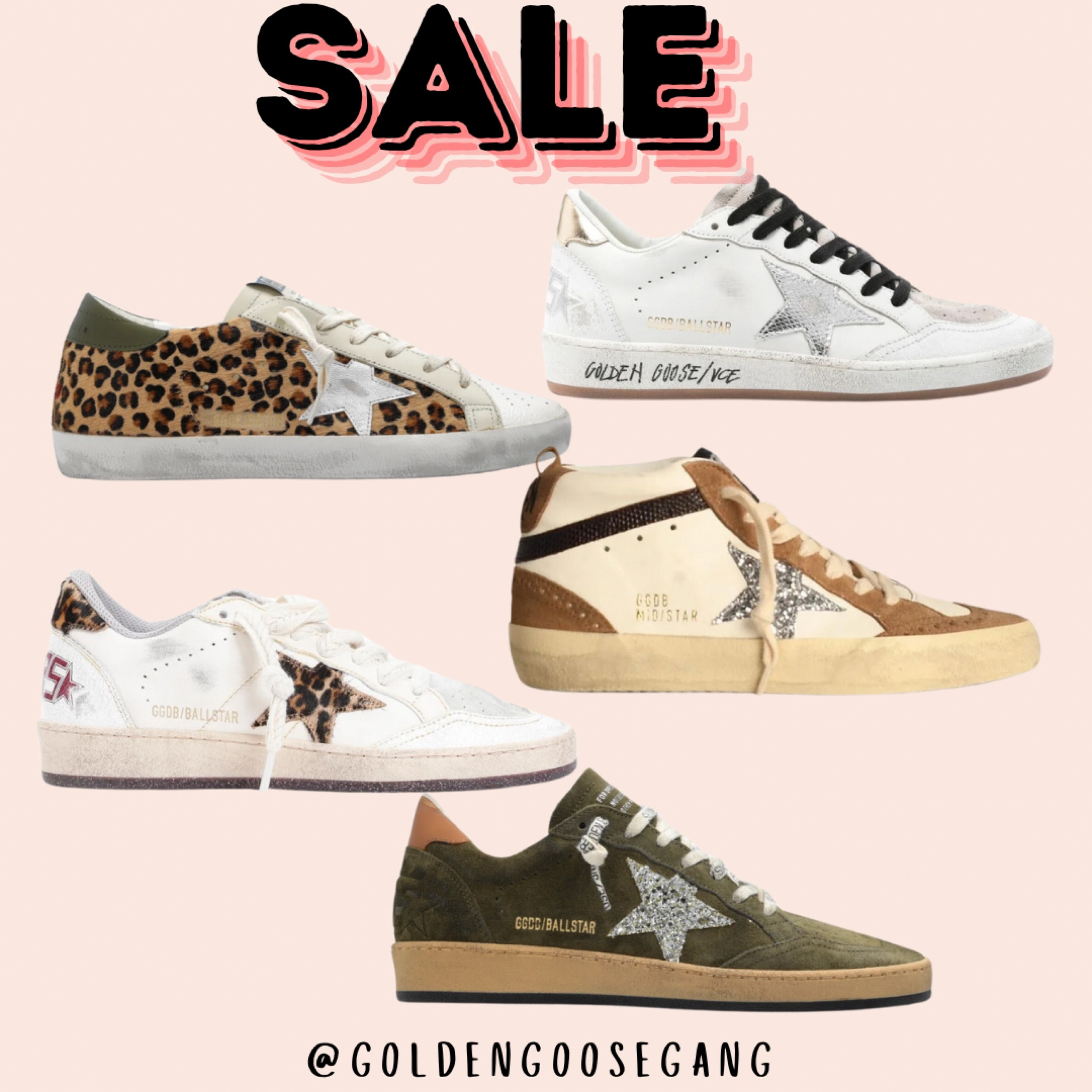 GOLDEN GOOSE DELUXE BRAND PEINT SNEAKERS（Women's Super