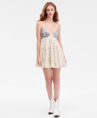 Women's Noel Shine Mini Dress | Macy's