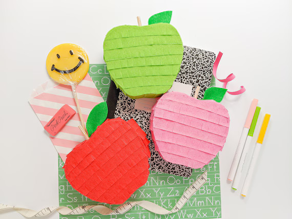 School apple mini pinata | first day of school gift, back to school party, teacher appreciation g... | Etsy (US)