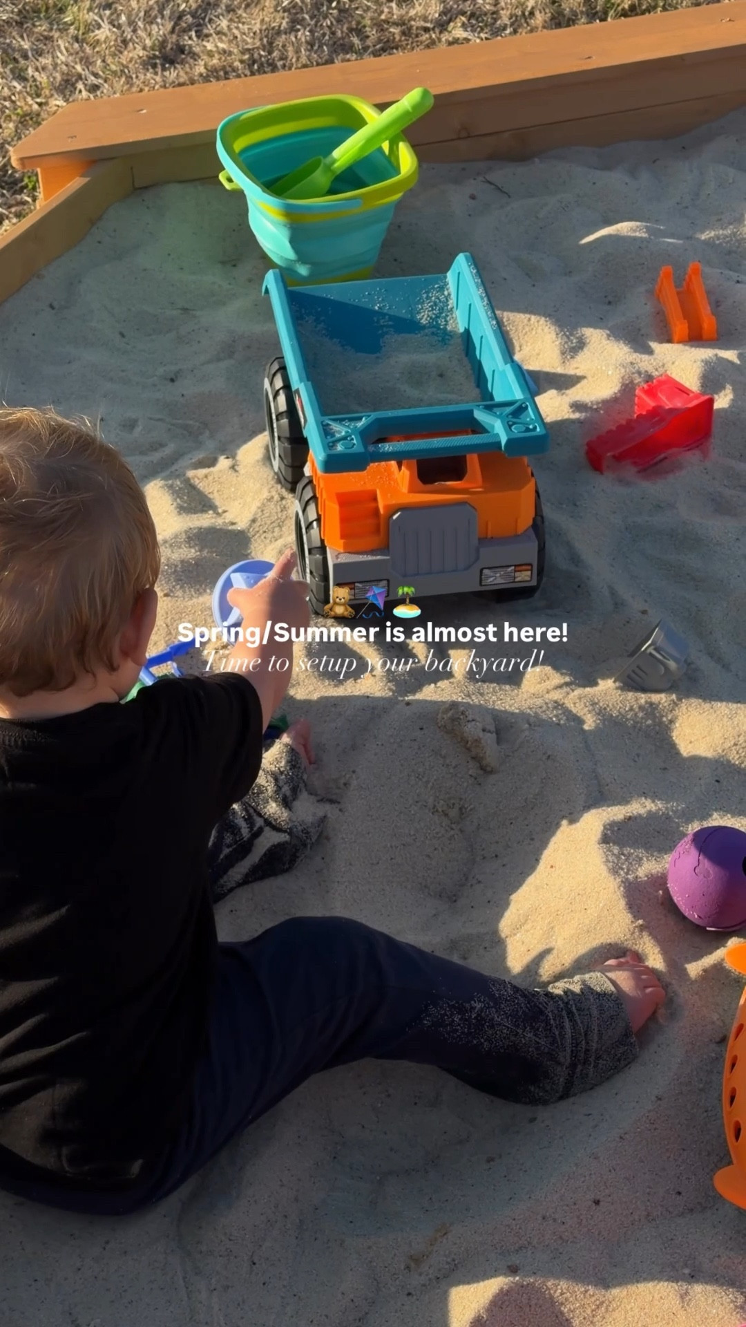 Honestly, nothing makes me happier than seeing my boy outside getting sandy, sweaty, and so so happy ☀️🤎

There’s just something about longer days, bare feet, messy play, and letting them explore without rushing the clock. The sandpit has officially reopened and it’s already the star of our backyard 😂

If you’re in your backyard era with littles, this is your sign to keep it simple. You don’t need a Pinterest-perfect setup — just a cozy space, some sunshine, and room for imagination to run wild. 🌿

These are the days I know I’ll miss one day. So yes… I’m soaking up every sandy hug and tiny shovel moment. 🥹

Tell me — what’s a backyard must-have at your house? ☀️

#slowmotherhood #springwithkids #backyardplay #lifewithkids #toddlerplay 

#LTKKids #LTKmomlife #LTKSpringSale
