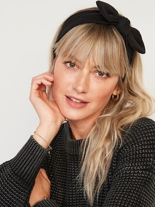 Soft-Knit Bow-Tie Headband for Women | Old Navy (US)