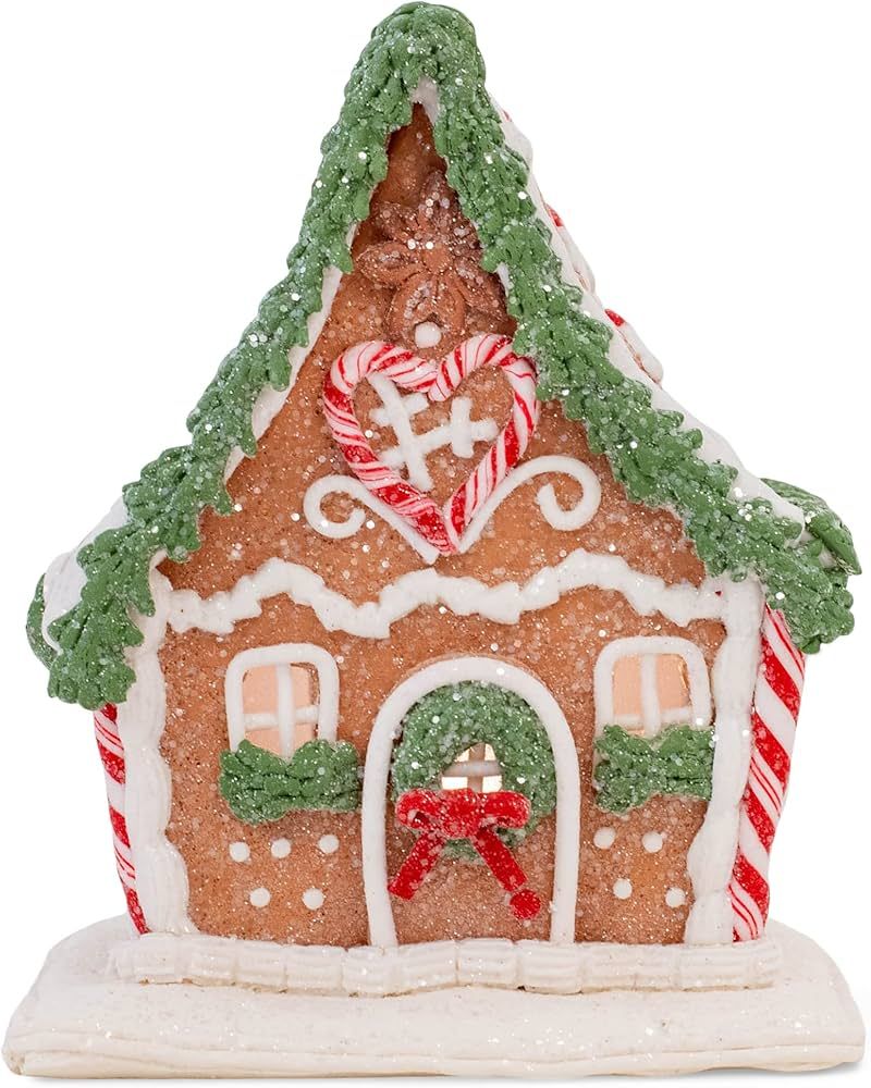 RAZ Imports Gingerbread Lighted House Christmas Figurine 6.5 Inch | Amazon (US)