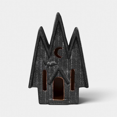 Medium Terra Cotta Haunted House Decorative Sculpture - Hyde and EEK! Boutique™ Matte Black | Target