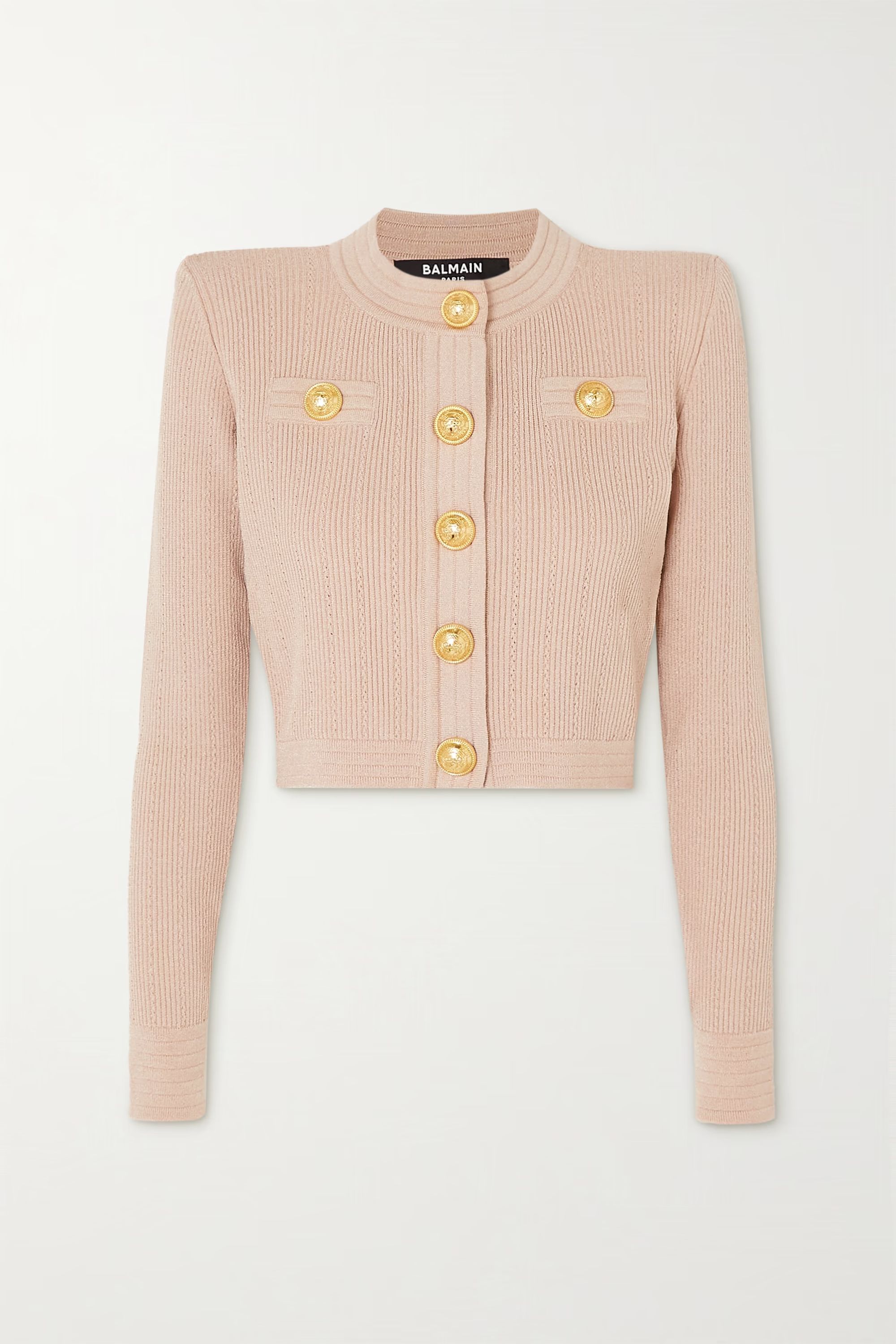 Cropped ribbed-knit cardigan | NET-A-PORTER (US)