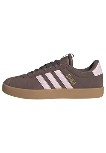 adidas Women's VL Court 3.0, Earth Strata/Clear Pink/Gold Metallic, 9.5 | Amazon (US)