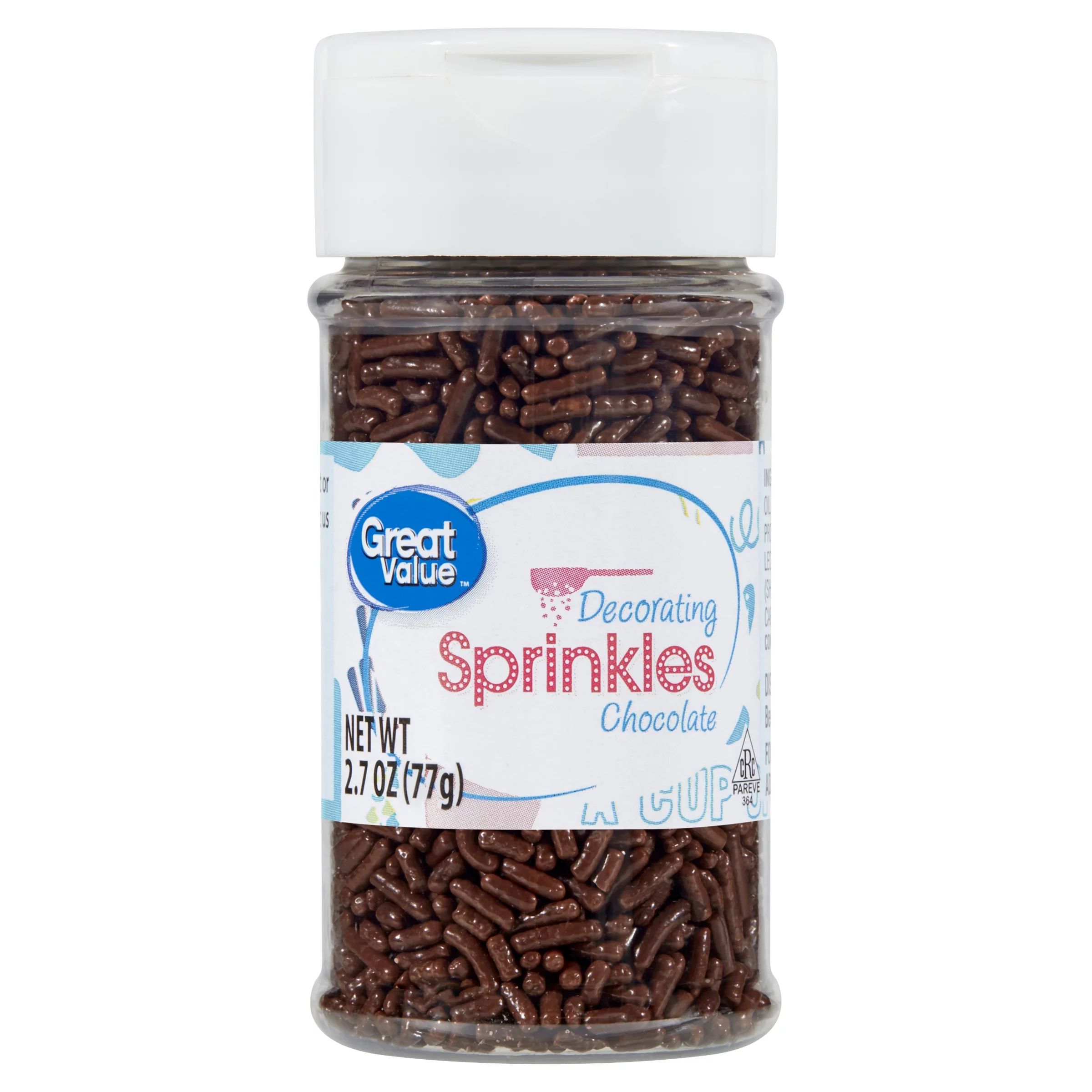 Great Value Decorating Sprinkles, Chocolate, 2.7 oz | Walmart (US)
