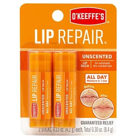 O'Keeffe's Original Lip Repair, 0.15 Oz., 2 Pack | Walmart (US)