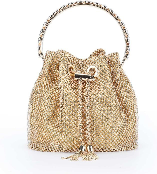 UBORSE Rhinestone Purse Glitter Small Bag Sparkly Evening Women Sequin Clutch | Amazon (US)