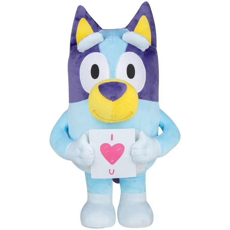 Valentines Day Greeter Plush Decor Bluey with Heart. 21.26 in, by Bluey | Walmart (US)