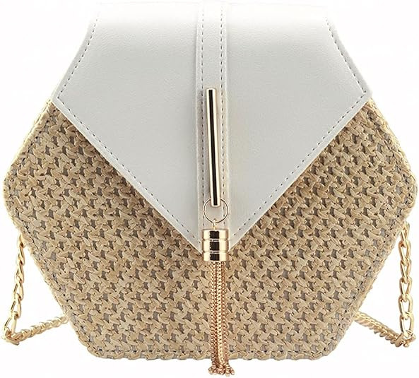 Bausweety Women's Crossbody Bag Cute Straw Shoulder Bag | Amazon (US)