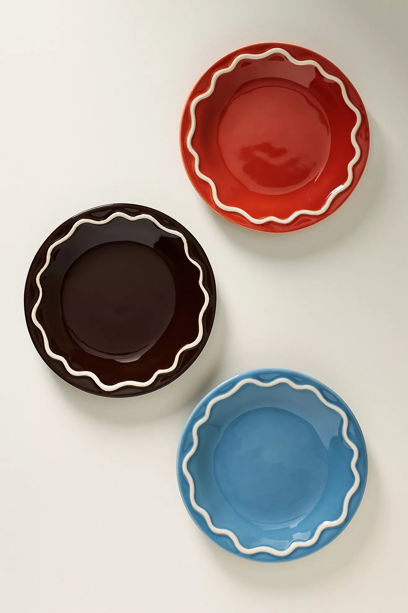 Lucie Portuguese Stoneware Dessert Plates, Set of 4 | Anthropologie (US)