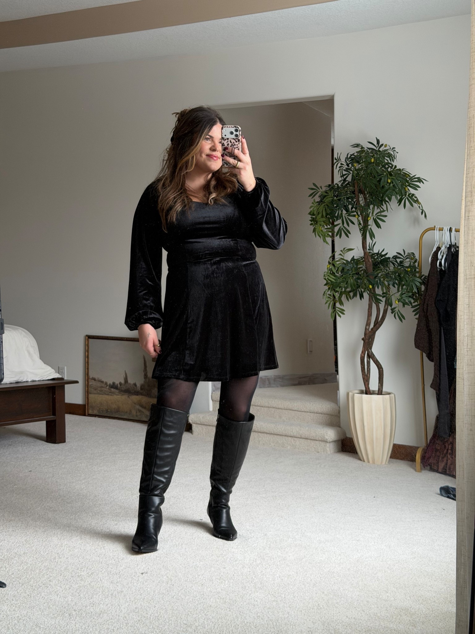 Midsize holiday and Christmas outfit. Wearing xl in this velvet dress - rip proof tights that I love from Amazon!!



#LTKHoliday #LTKmomlife #LTKMidsize