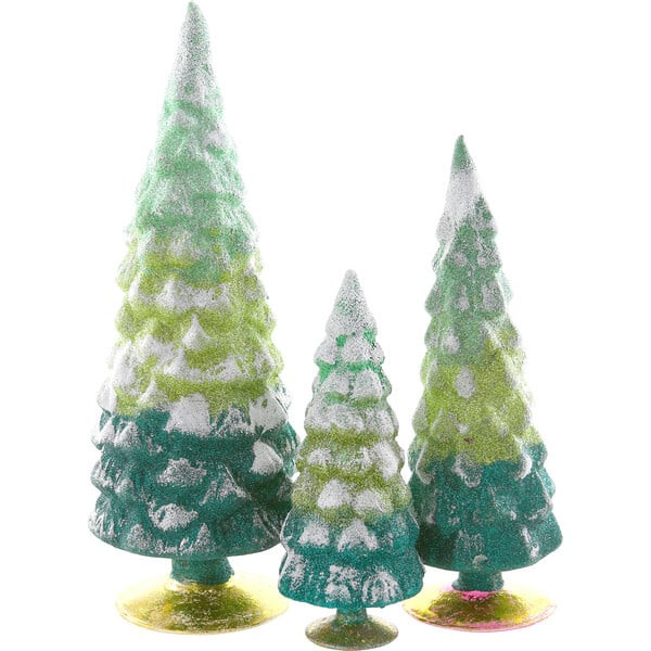 Glitter Gradient Tree Set, Green | Maisonette