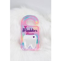 Tooth Fairy Door Hanger, Glitter Rainbow Sign, Kids Door Sign, Fairy, Pillow Alternative, Gifts For Girls | Etsy (US)