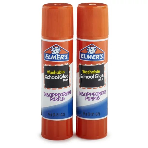 Elmer's Disappearing Purple Washable School Glue Sticks, 2 Count - Walmart.com | Walmart (US)