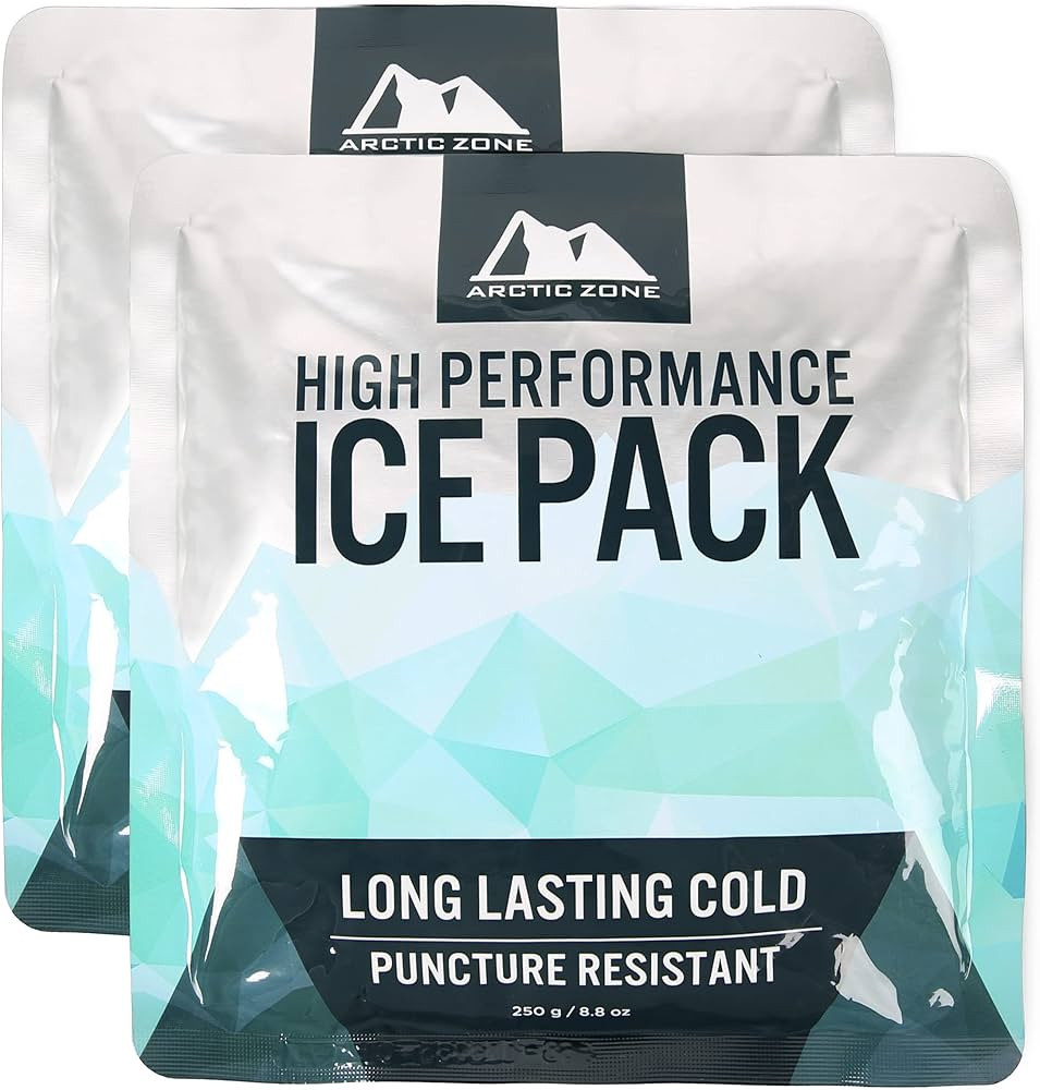 Arctic Zone High Performance Ice Pack for Lunch Boxes, Bags, or Coolers, Set of 2-250 grams each | Amazon (US)