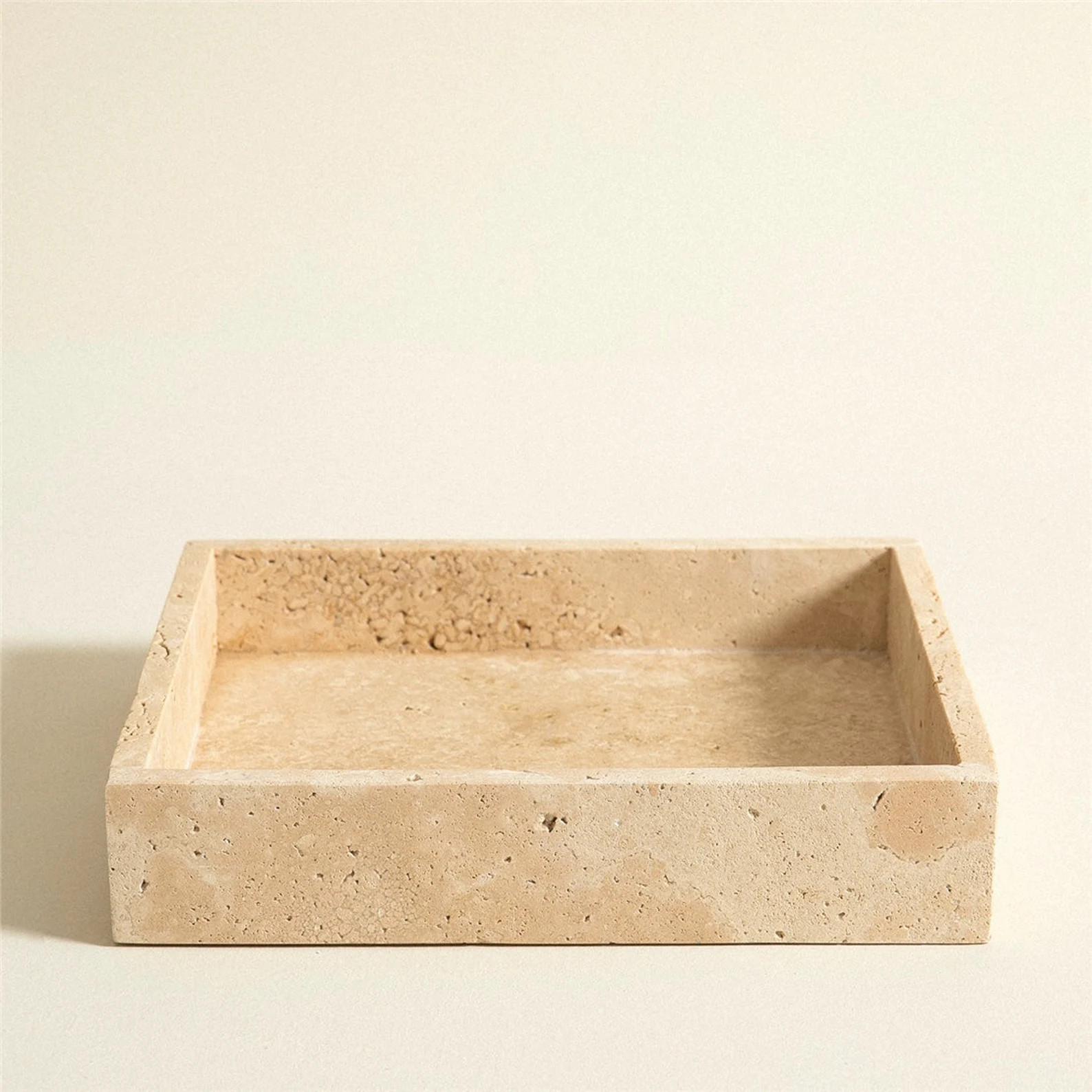 TRAVERTINE TRAY, Natural Stone Tray, Square OTTOMAN Tray, Marble Ottoman Soap Tray for Bathroom, ... | Etsy (US)