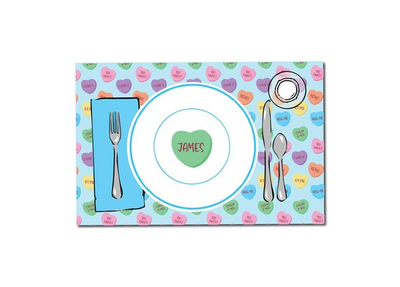 Valentines placemats Valentines place setting Valentines | Etsy | Etsy (US)