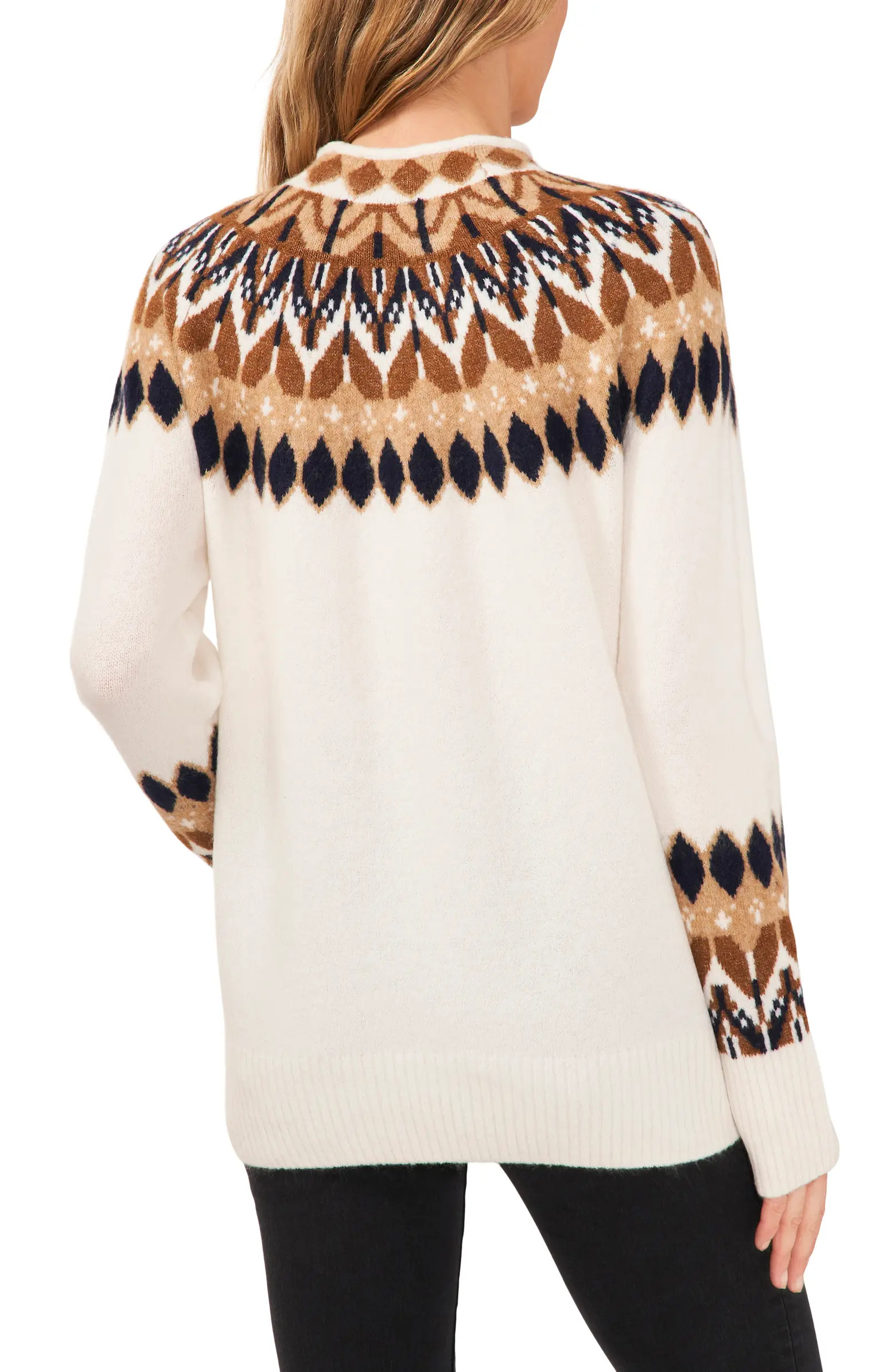 Fair Isle Funnel Neck Sweater | Nordstrom