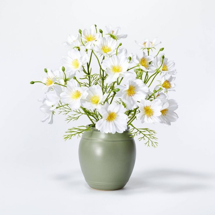 Small Artificial Cosmo Arrangement White - Threshold™ designed with Studio McGee | Target