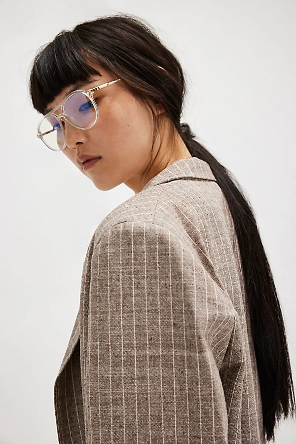 Clean Cut Aviator Bluelight Glasses | Free People (Global - UK&FR Excluded)