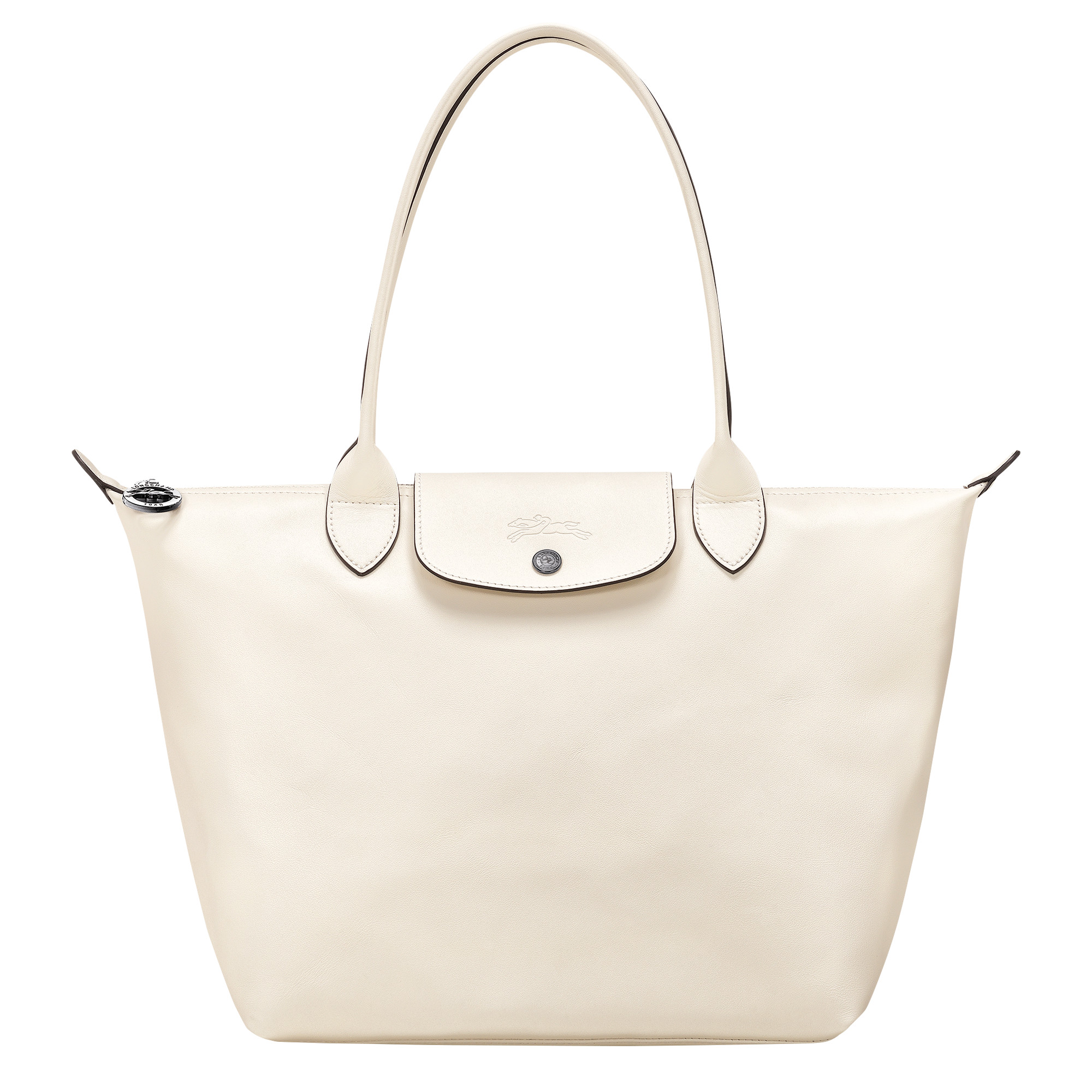 Shopper M Le Pliage Xtra Leder - Ecru | Longchamp CH | Longchamp