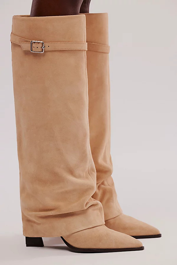 Felicity Suede Foldover Boots | Free People (Global - UK&FR Excluded)