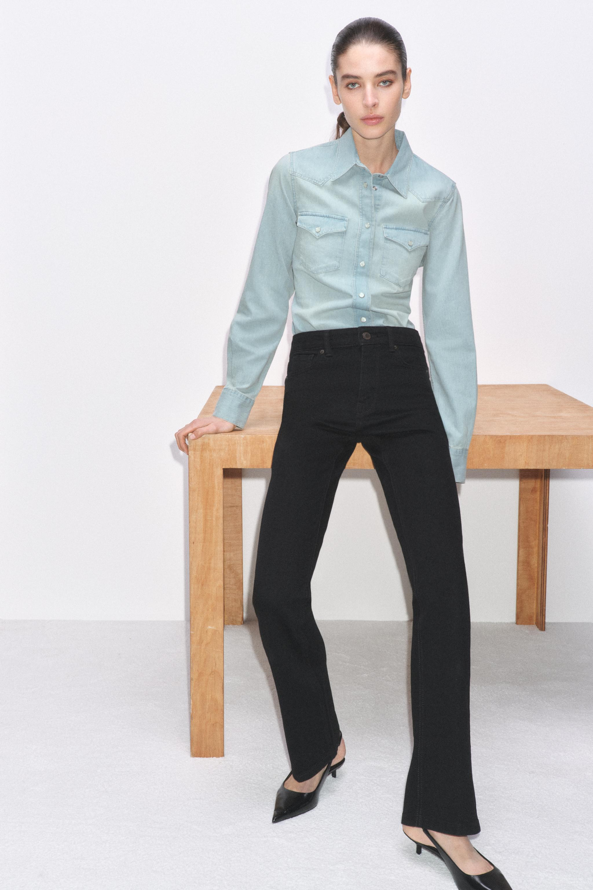 ZW COLLECTION BOOTCUT MID-RISE JEANS | Zara US