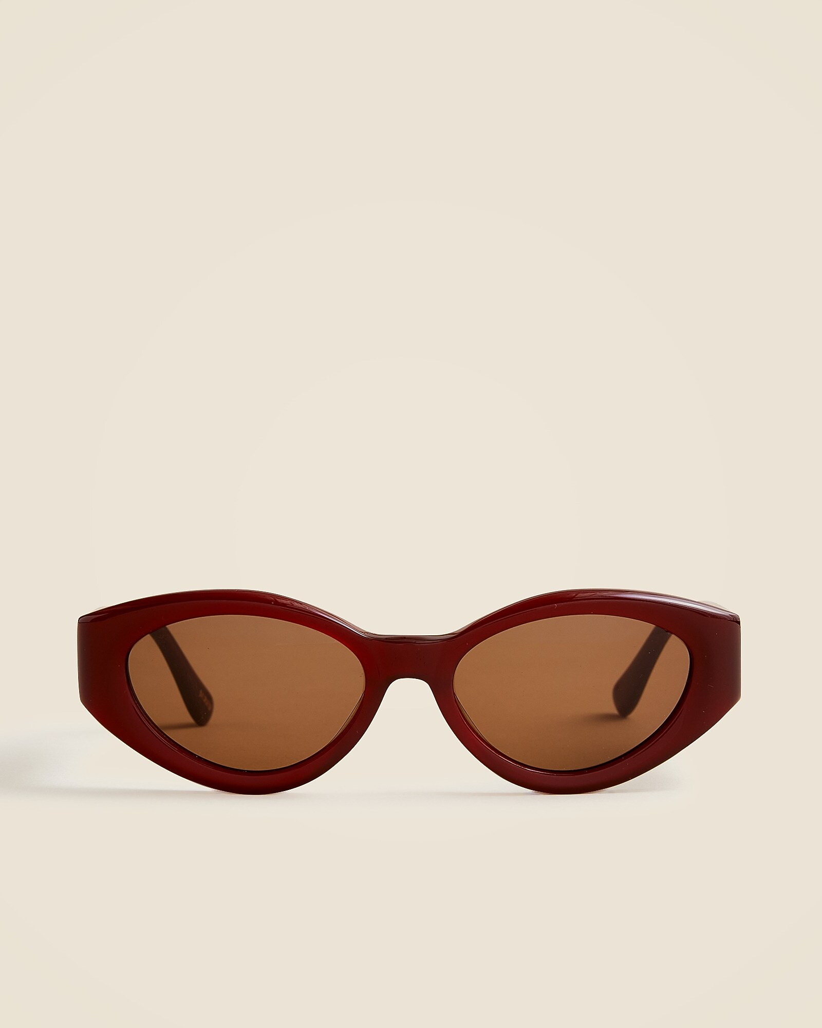 Beveled oval sunglasses | J. Crew US