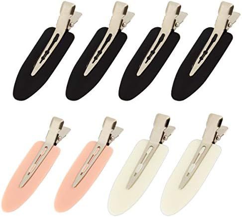 8 Pieces No bend Hair Clips- No Crease Hair Clips Styling Duck Bill Clips No Dent Alligator Hair Bar | Amazon (US)