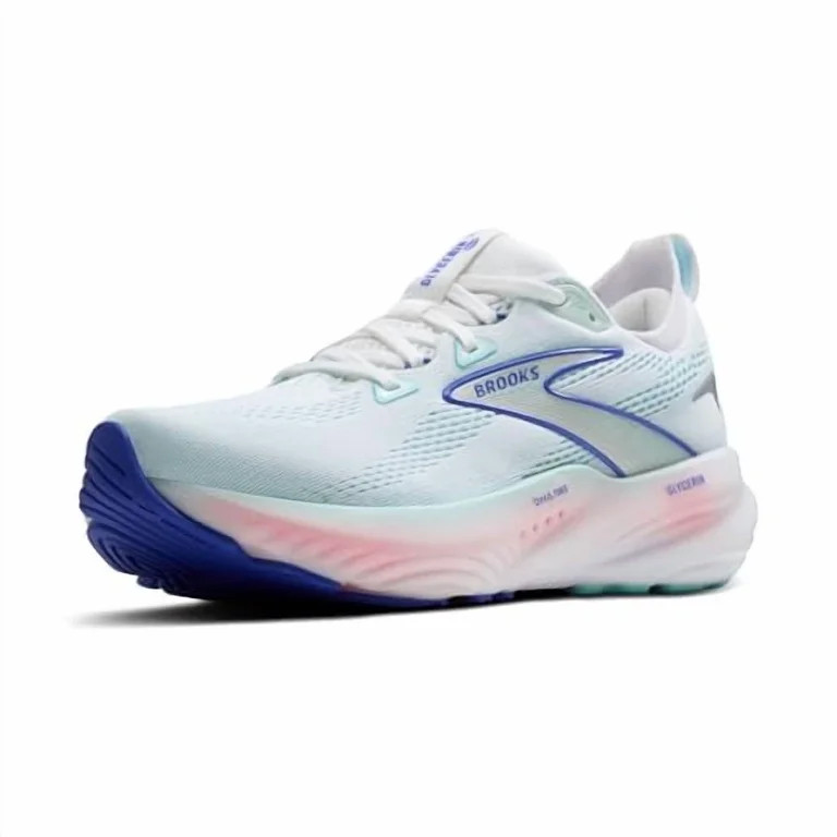 Brooks Women\u2019s Glycerin 22 Neutral Running Shoe - White/Limpet Shell/Amparo Blue - 6 Medium | Walmart (US)