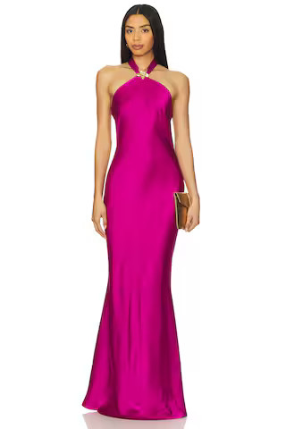 Runaway The Label Chara Maxi Dress in Magenta from Revolve.com | Revolve Clothing (Global)