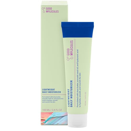 Good Molecules Lightweight Daily Moisturizer - Non-Greasy Face Moisturizer with Shea Butter and Hyaluronic Acid for Deep Hydration - Face Lotion, Skin Care for Face | Amazon (US)