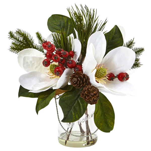 Mixed Floral Arrangement in Vase | Wayfair North America