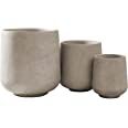 Kante 15.3"+11.6"+8.2" Dia Round Concrete Planter,Large Planter Pots Containers with Drainage Hol... | Amazon (US)