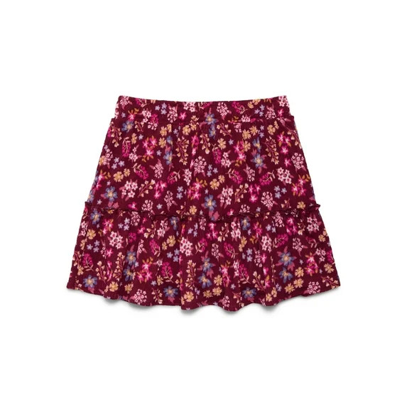 Wonder Nation Girls Knit Ruffle Skirt, Sizes 4-18 & Plus | Walmart (US)