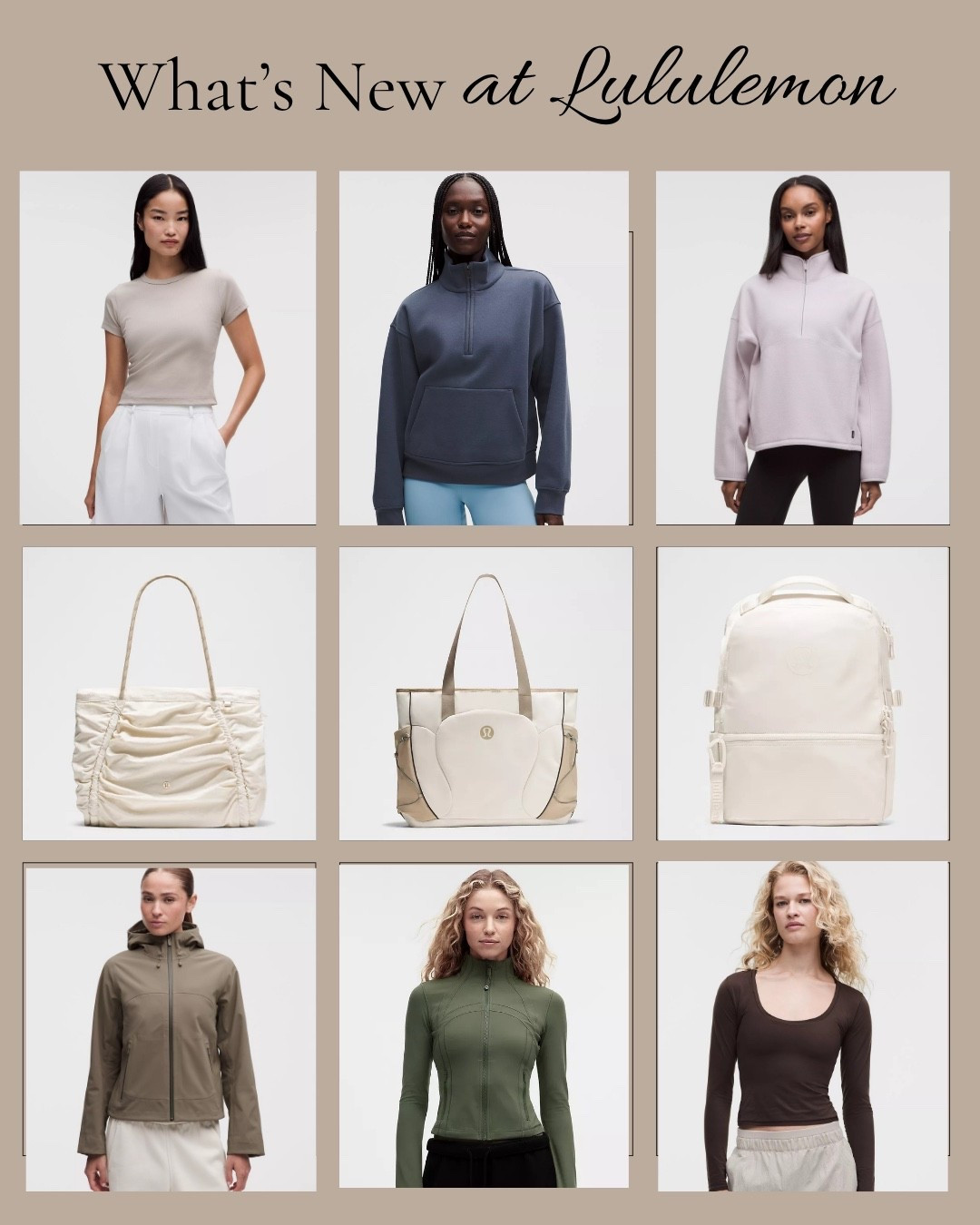 A little roundup of the pieces from Lululemon catching my eye right now 🤍 Easy layers, everyday basics, and a few bags I’d actually use on repeat.

lululemon, new arrivals, fall style, activewear, athleisure, everyday outfits, fall wardrobe

#LTKootd #LTKfitnessgoals #LTKActive