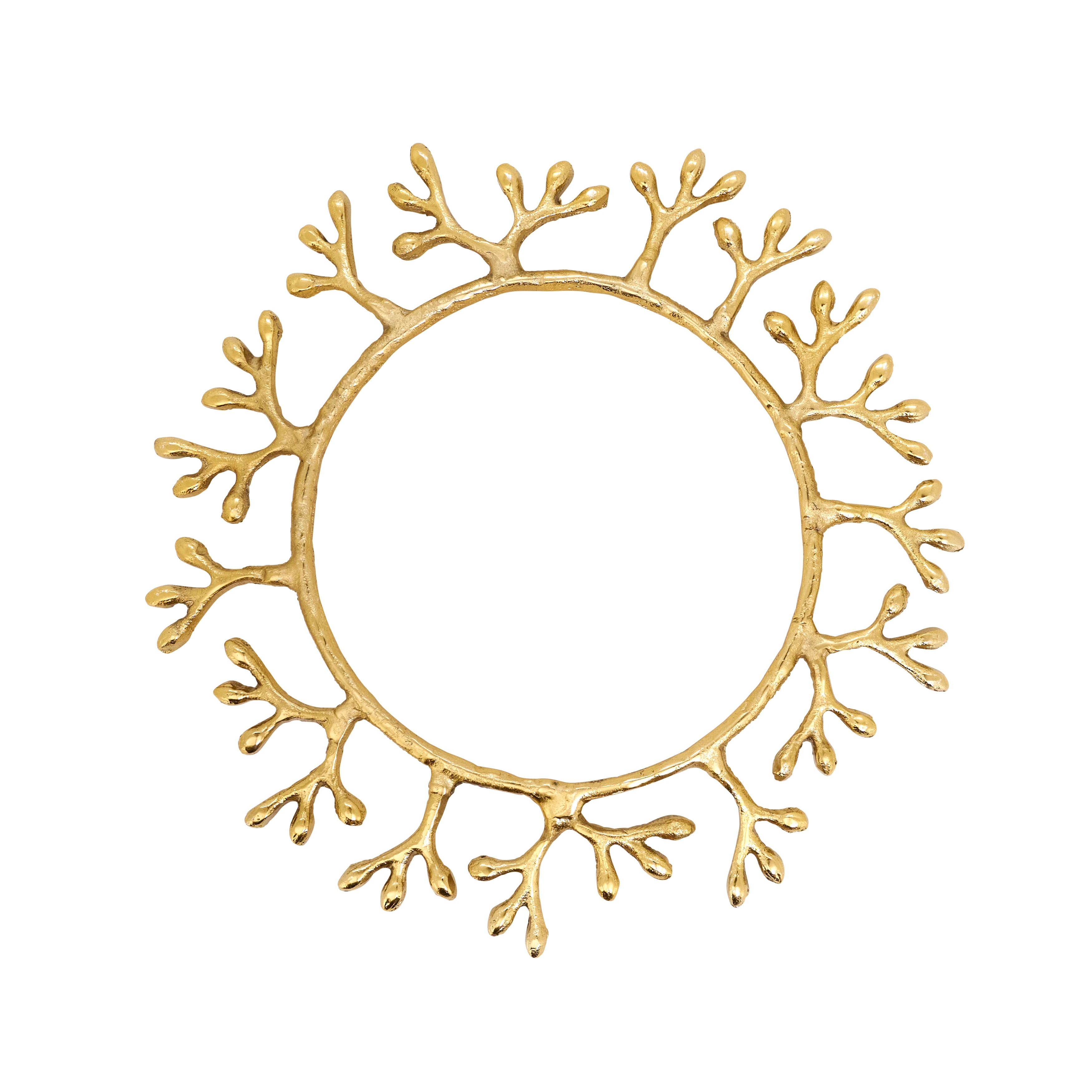 Berries Frame Charger (Set of 4) - Gold - 4 Piece | Overstock