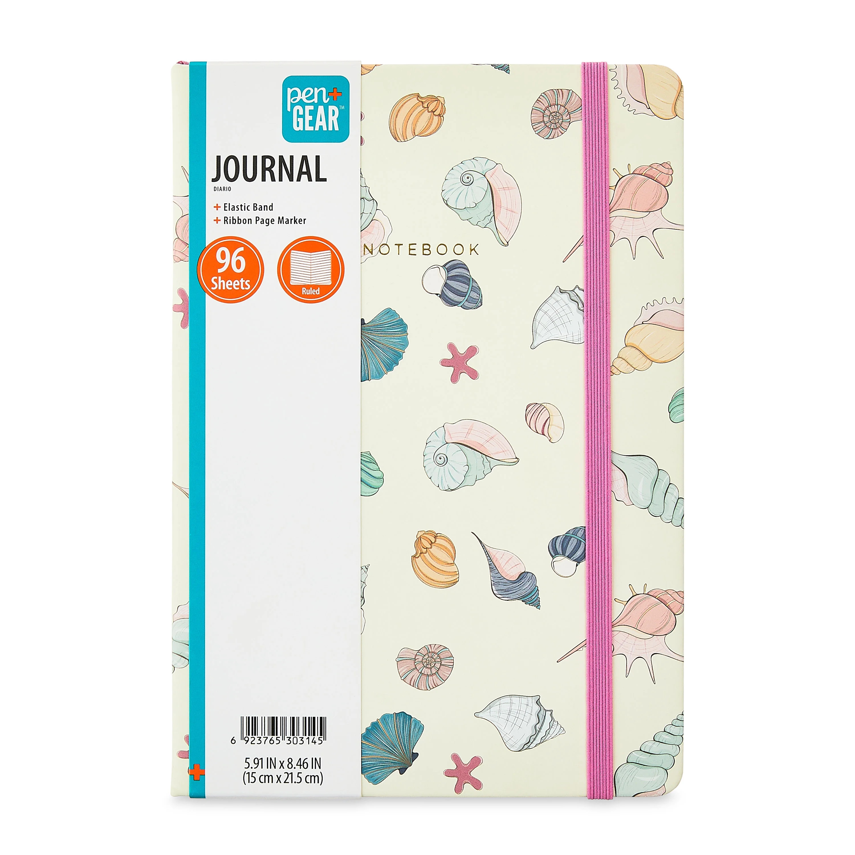 Pen+Gear Seashell Journal for Students; 5.91" x 8.46", 96 Sheets, Multicolor - Walmart.com | Walmart (US)