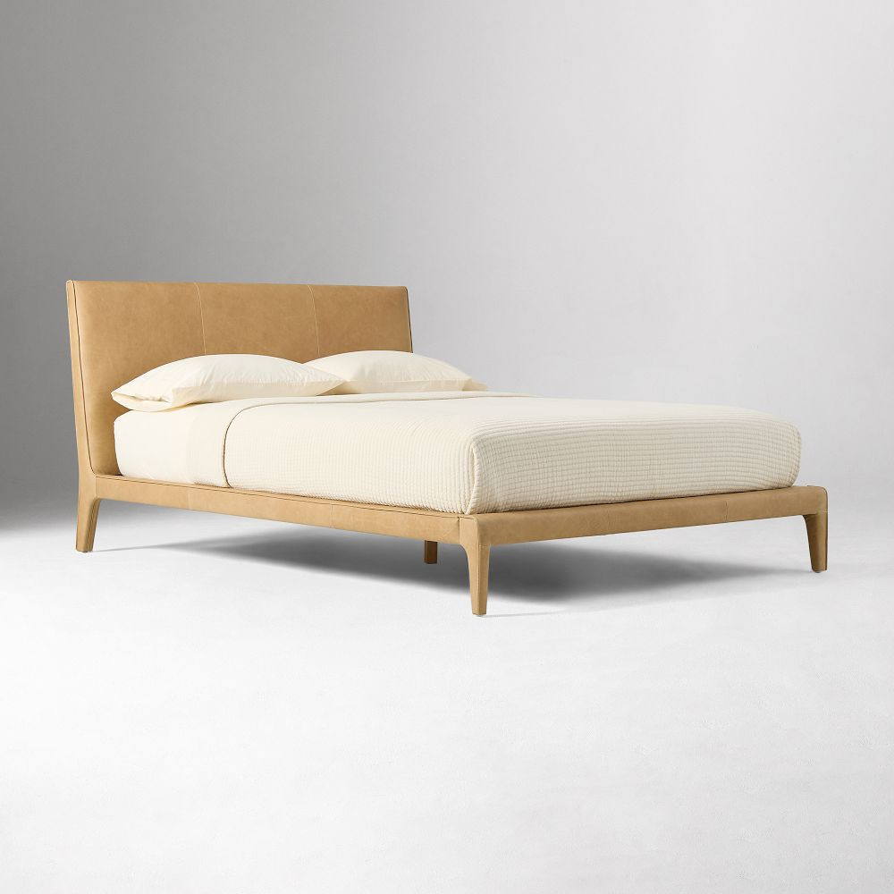 Dolores Leather Bed | West Elm (US)