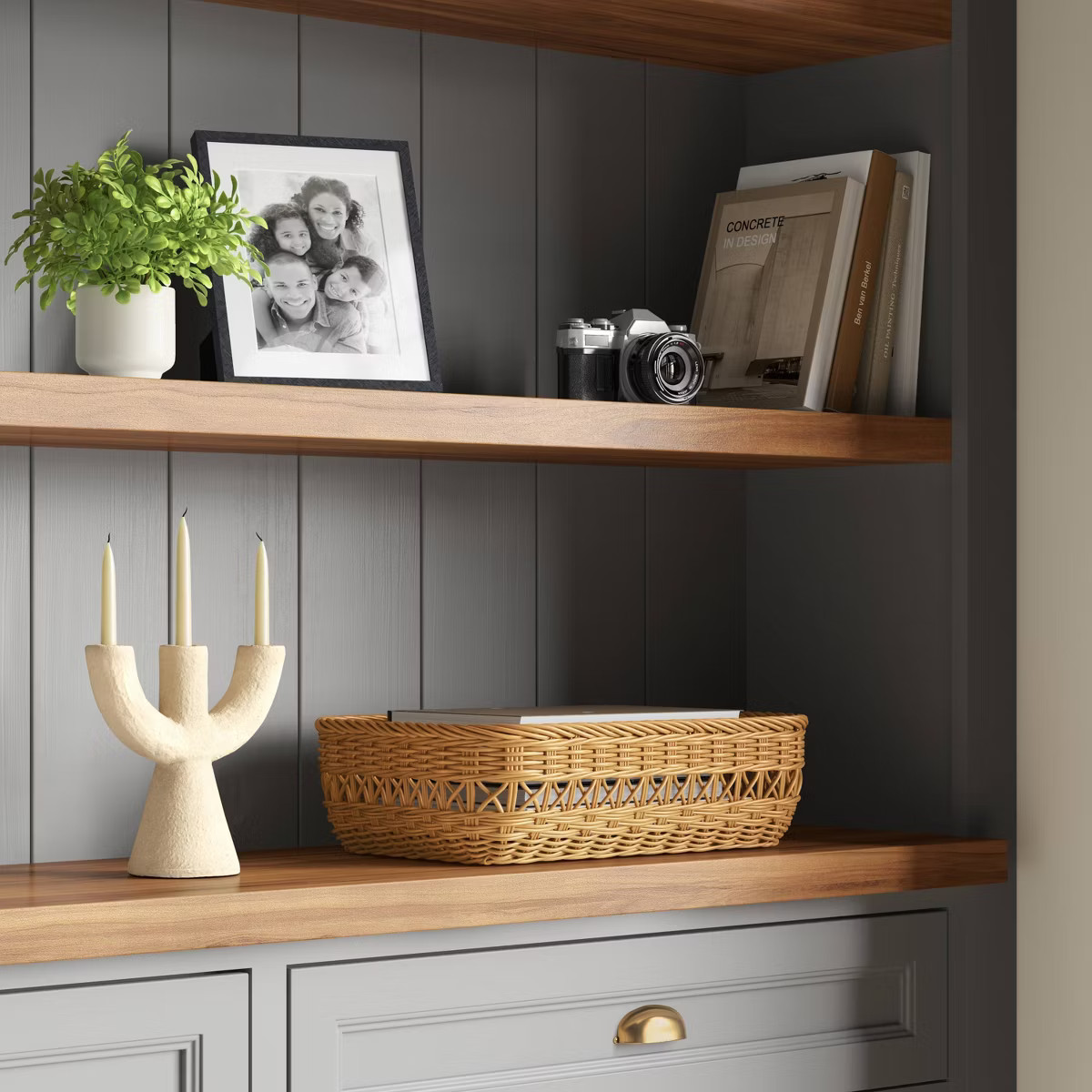 Artificial Boxwood Plant - Threshold™: Indoor Faux Greenery, Melamine Pot, Tabletop Decor, 4.3"... | Target