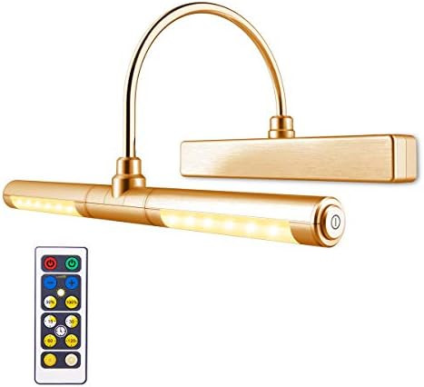 LUXSWAY Wireless Picture Light Battery Operated, Remote Control Painting Light with Rotatable Lig... | Amazon (US)