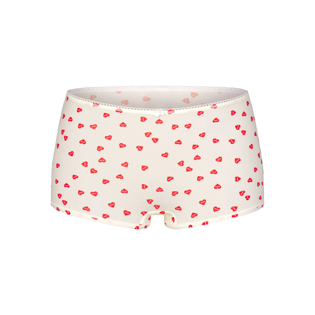 FITS EVERYBODY PICOT TRIM BOY SHORT | RUBY HEART PRINT | SKIMS (US)