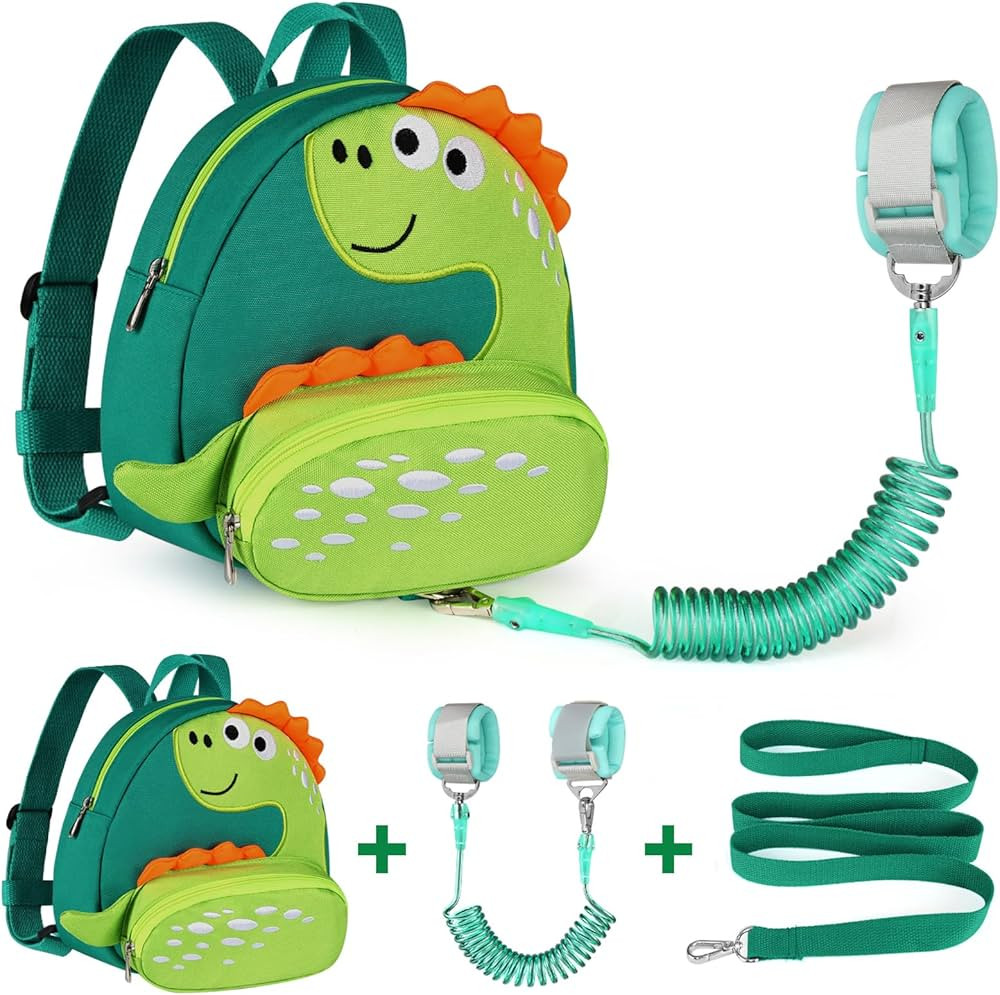 Accmor Toddler Harness Backpack Leash, Cute Dinosaur Backpacks with Anti Lost Wrist Link, Cute Mi... | Amazon (US)
